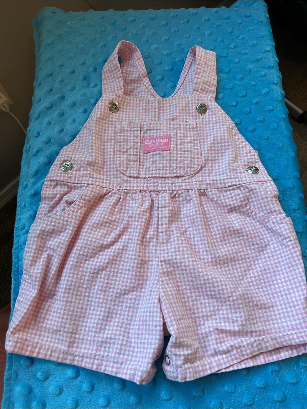 OshKosh B'gosh Pink Gingham Shortalls